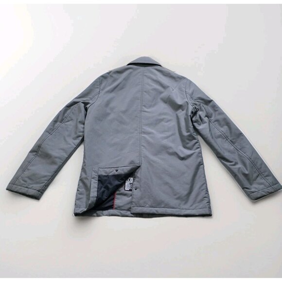 Victorinox Chore Barn Coat Mens S Gray LS Lined Zip Snap Utility Grunge Pockets - Picture 15 of 16